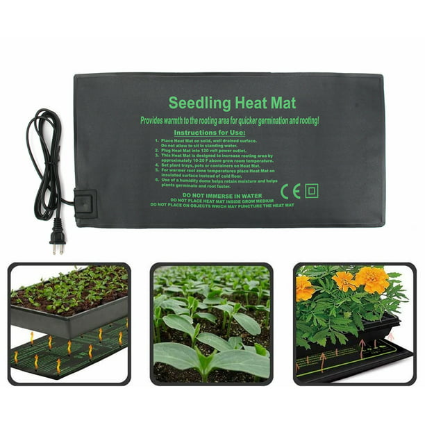 TEMP Control 10" x 20" Seedling Heat Mat Seed Starting Cloning Pad Germination
